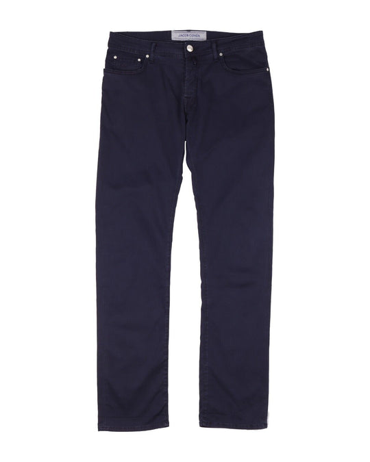 JACOB COHEN Pants Navy Cotton Men's Style 688 Button Fly Size 33