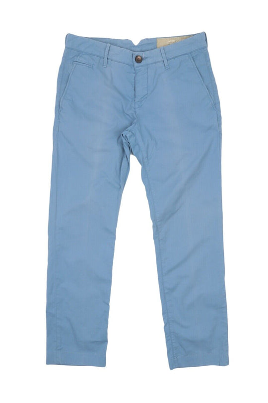 JACOB COHEN Chino Blue Cotton Faded Men's Pants Size 30