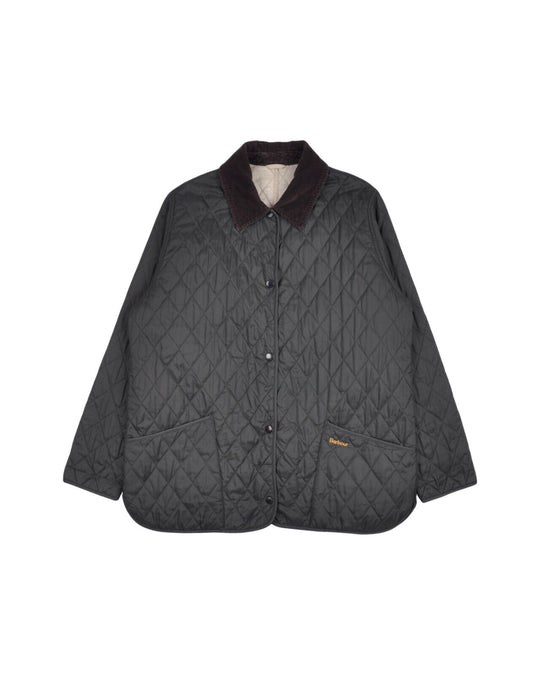 BARBOUR Liddesdale Quilted Jacket Khaki Green Women's Size 44EU / 18UK / 14US