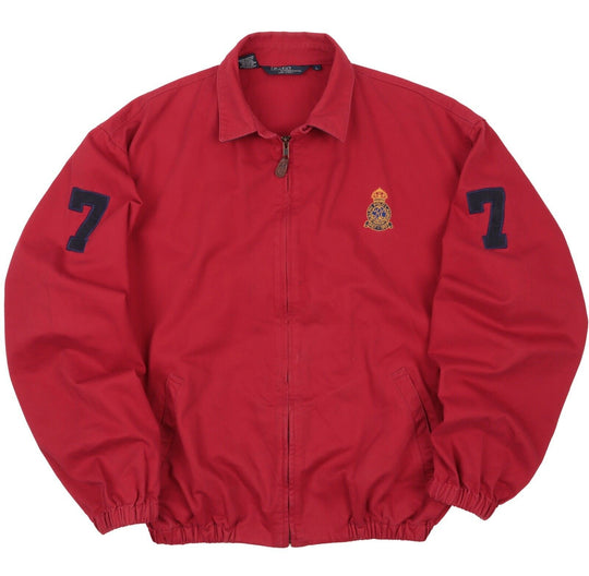 Men's Vintage USA POLO RALPH LAUREN Red Unlined Cotton Jacket Size L