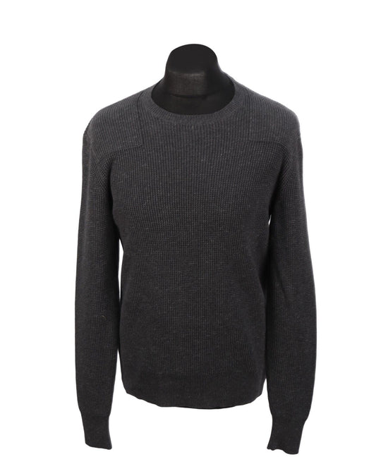 Men's ALL SAINTS  Elne Jumper Gray Cotton Crew Neck Sweater Size S