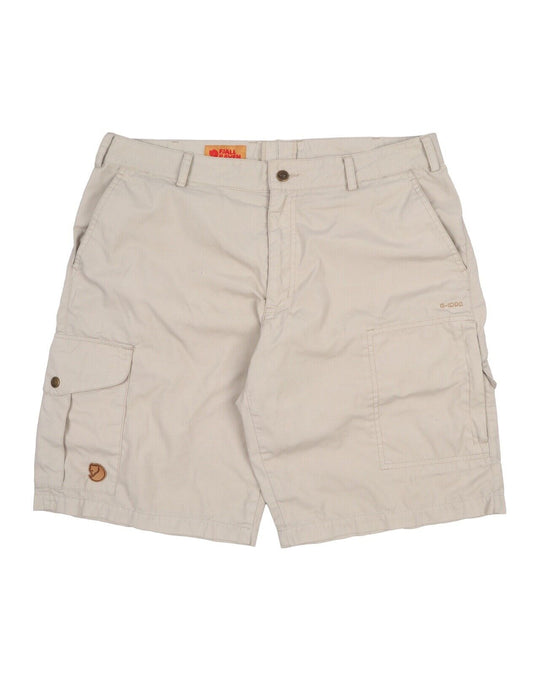 Men's FJALLRAVEN G1000 Beige Cargo Outdoor Shorts Size 54 / 36