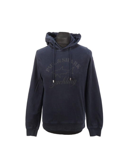 PAUL & SHARK Hoodie Jumper Navy Blue Cotton Men's Size M