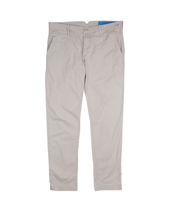 JACOB COHEN Bobby Chino Pants Beige Cotton Men's Trousers Size 34