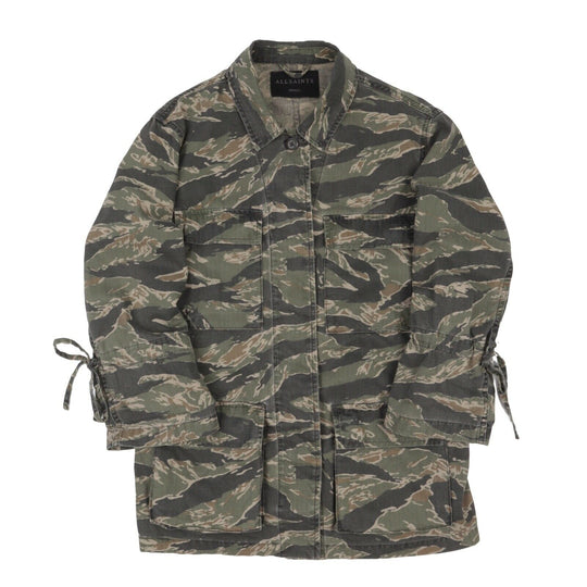 Women's ALLSAINTS Camo Green Military Rasko Jacket Size s