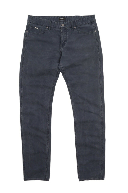 Men's HUGO BOSS Grey Cotton Faded Denim Jeans Size 34