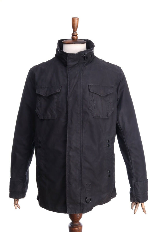 HUGO BOSS ORANGE Black Thermore Cotton Military Jacket Size 52