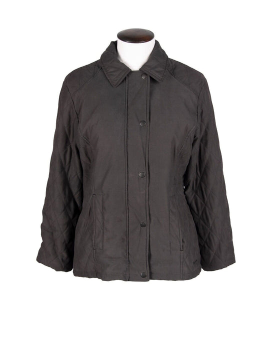 BARBOUR Panelled Newmarket Quilt Jacket Women's Tartan Lining Size 16UK / 12US