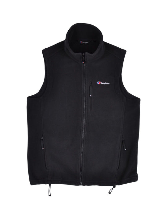 BERGHAUS Vest Fleece Black Outdoor Mens Waistcoat Size L