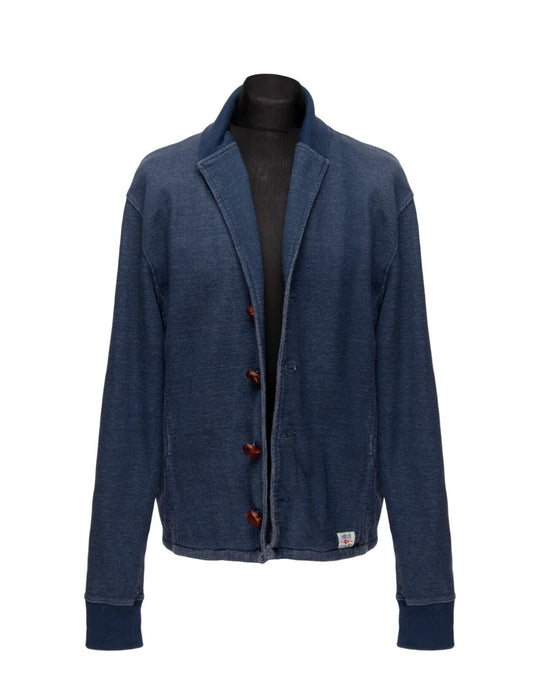 BARBOUR Steve McQueen Jacket Navy Cotton Men's Cardigan Size XL