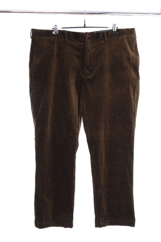 POLO RALPH LAUREN Brown Corduroy Cotton Classic Fit Velvet Pants Size 32 / 46 B