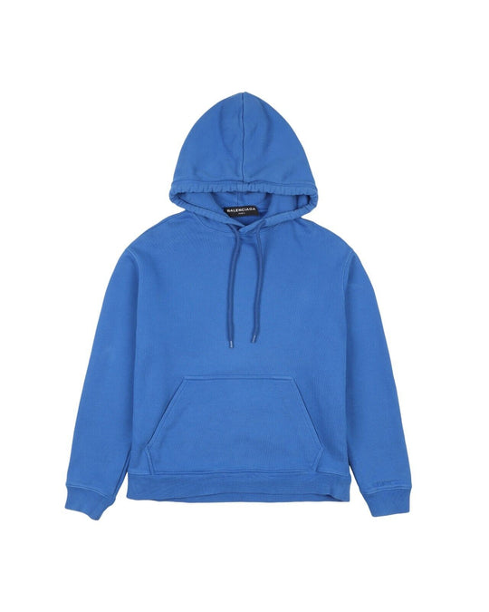 BALENCIAGA Hoodie Blue Cotton Jumper Womens Size XS