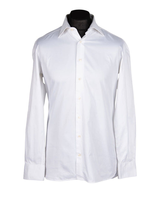 SUIT SUPPLY Dress Shirt White Egyptian Cotton  Men's Size 40 / 15.75