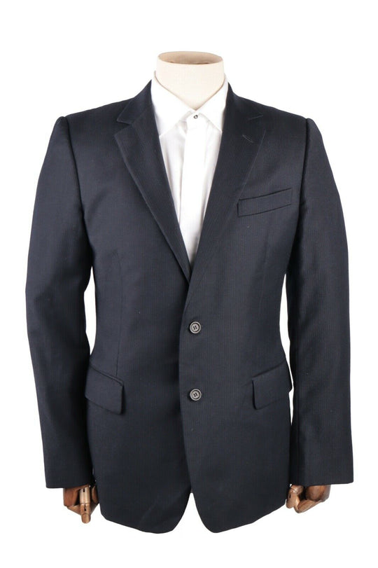 Men's YVES SAINT LAURENT by TOM FORD Era Navy Wool Blazer Jacket Size 42 / 52