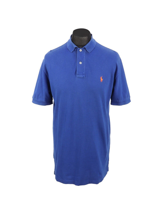 Polo By RALPH LAUREN Blue Cotton Men's Polo Shirt Size M