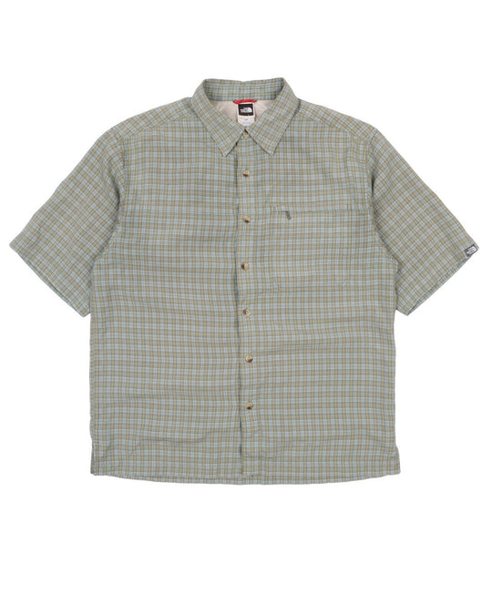Men's TNF THE NORTH FACE Check Short Sleeve Outdoor Shirt Size S