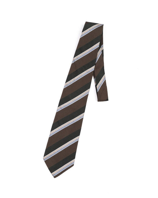 CORNELIANI Tie Striped Print Silk Men's Woven Necktie