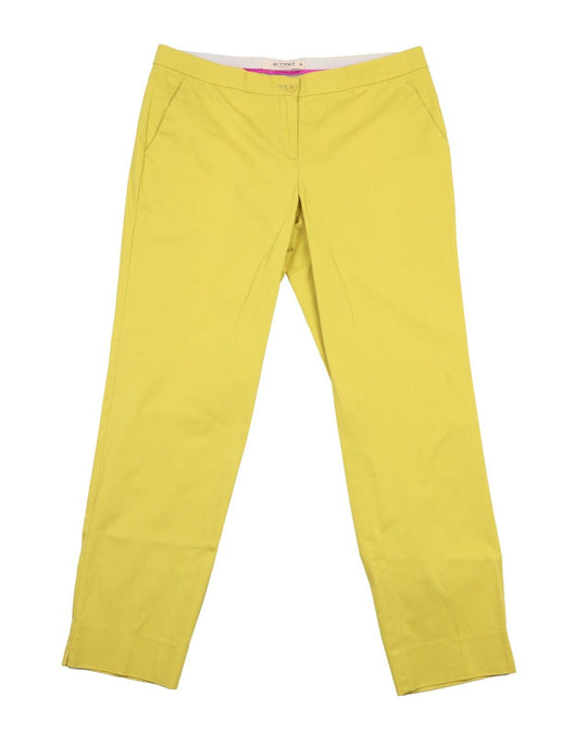 ETRO Milano Chino Pants Milano Yellow Women's Trousers Size 44 IT