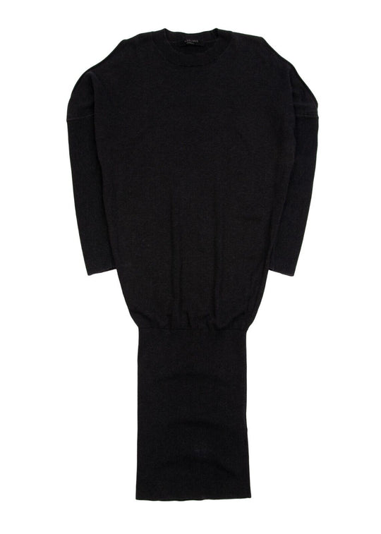ALLSAINTS Reya Dress Black Cotton Women's Cold Shoulder Size XS