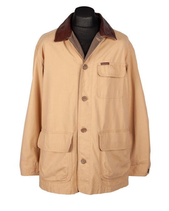 MARLBORO CLASSICS Cotton Beige Men's Jacket Size L