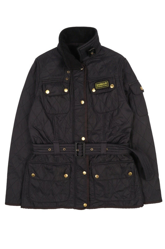 Women's BARBOUR INTERNATIONAL Black Quilt Jacket Size UK 10 US 6