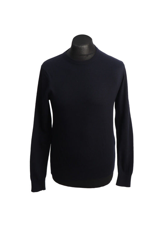 HACKETT Jumper Navy Blue Wool Crew Neck Men's Pullover Size M