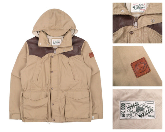 Men's PENFIELD Trailwear Multipocket Military Wax Cotton Full Zip Jacket Size L