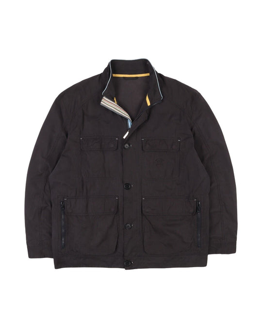 PAUL & SHARK Jacket Grey Multopocket Lightweight Mens Size L