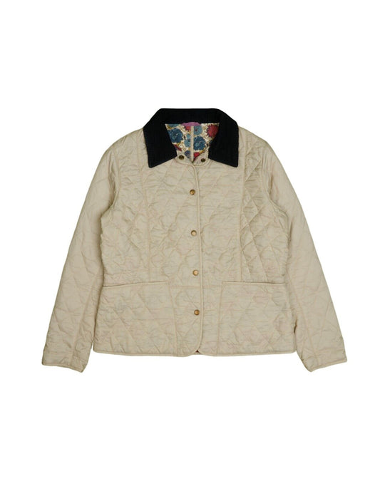 BARBOUR Liberty Liddesdale Quilted Jacket White Women's Size UK 16 / US 12