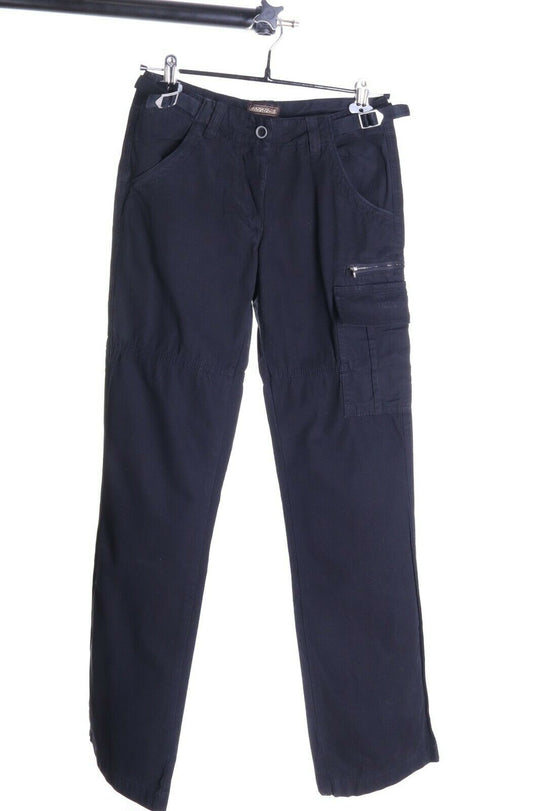 Women's NAPAPIJRI Black 100% Cotton Cargo Pants Size 40