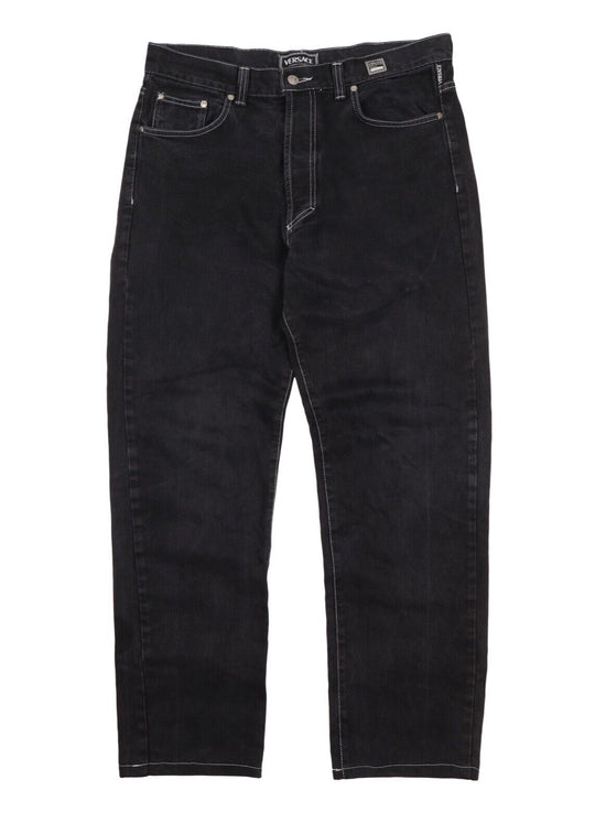 VERSACE Jeans Black Faded Casual Men's Denim Size 52 / 38