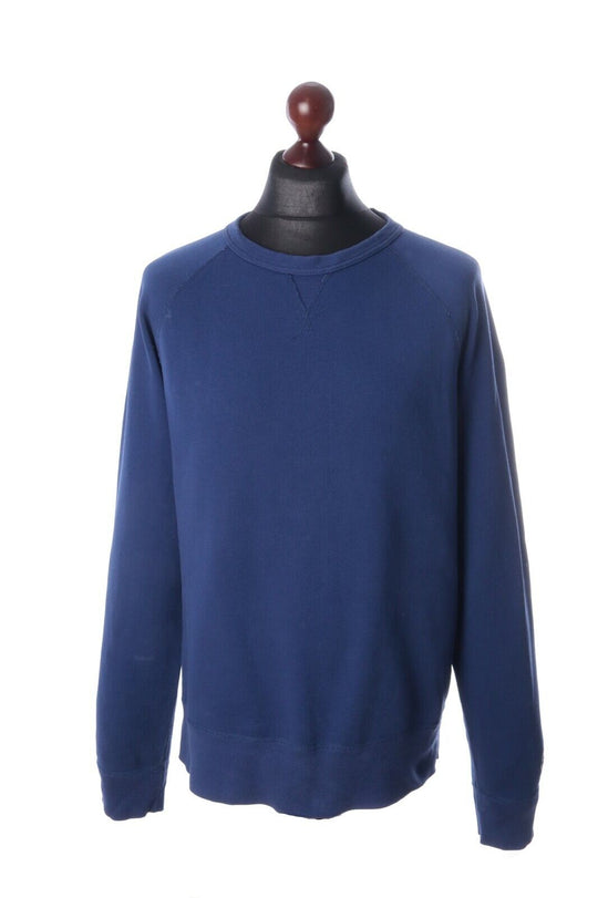 Men's ACNE Navy 100% Cotton COLLEGE HORN SS13 Sweatshirt Size M