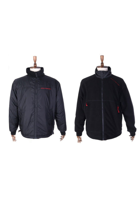Men's POLO SPORT RALPH LAUREN Black Fleece Reversible Jacket Midlayer Size L