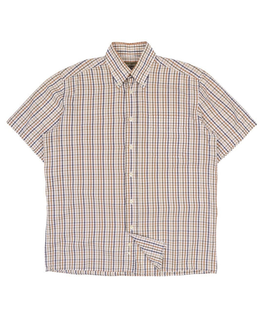 Men's BARBOUR Multicolour Check Short Sleeve Shirt Size M