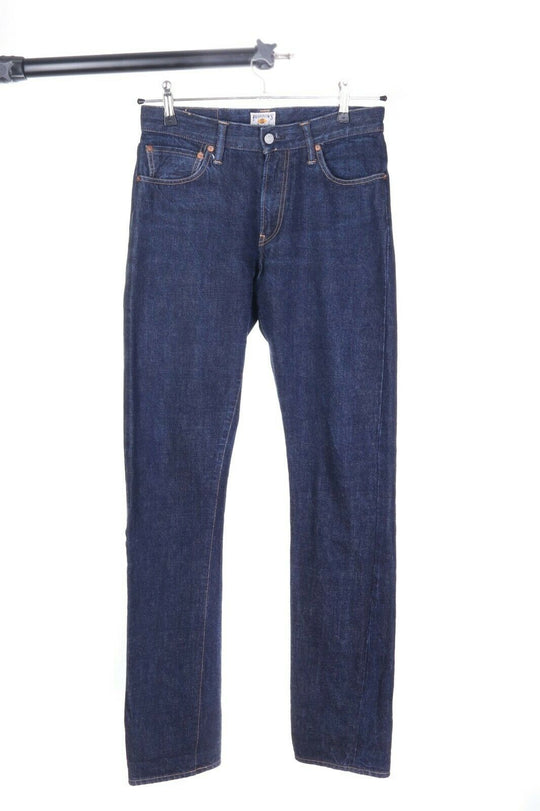 Men'S PHERROW'S Navy Blue Selvage Denim Cotton L441 Leg Twist Jeans Sz W 31 L 36