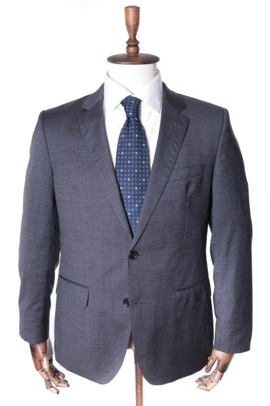Men's TOMMY HILFIGER Tailored Grey 100% Wool Fitted Guabello Suit Jacket Size 25