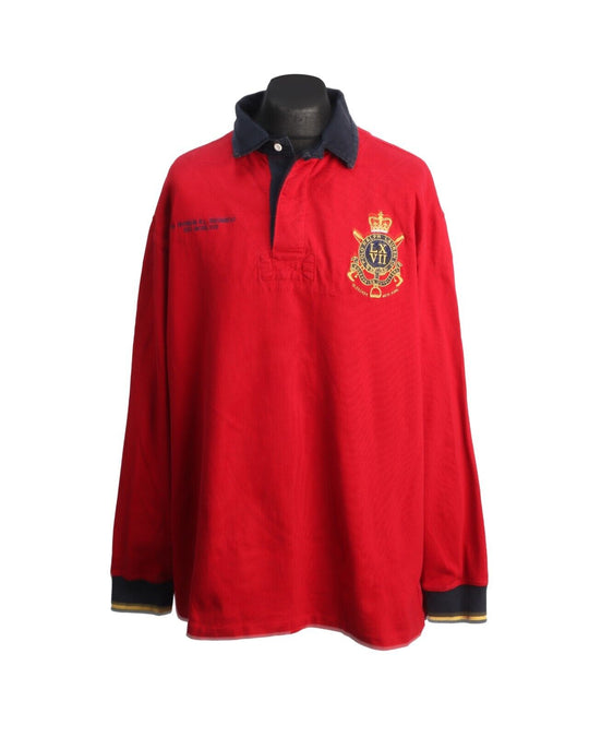 POLO RALPH LAUREN Rugby Jumper Red Cotton Men's Size 2XB