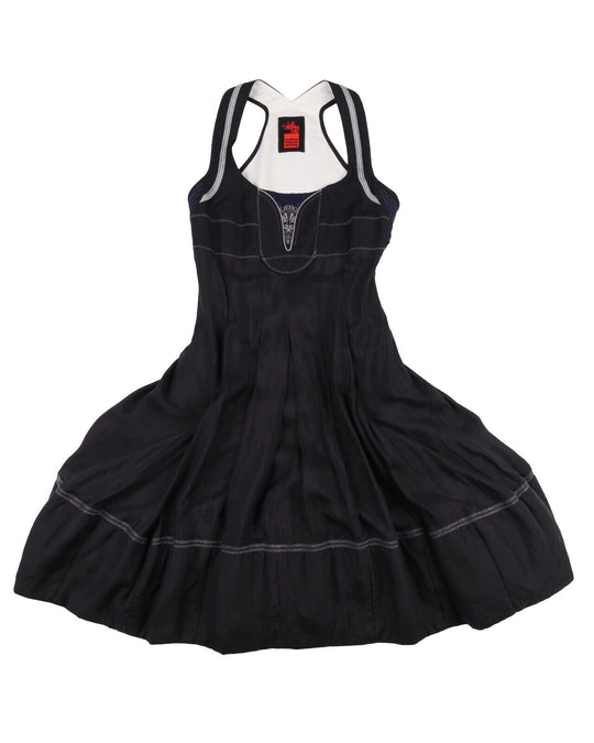 Le Jean De MARITHE FRANCOIS GIRBAUD Black Dress Women's Size XS