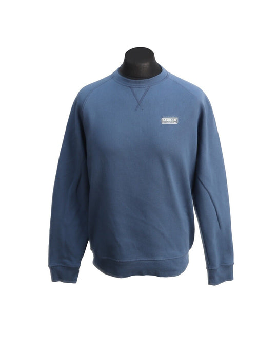 BARBOUR International Sweatshirt  Blue Cotton Crew Neck Men's Size L