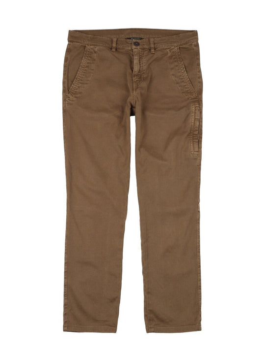 BELSTAFF Chino Pants Brown Dyed Cotton Mens Trousers Size 32