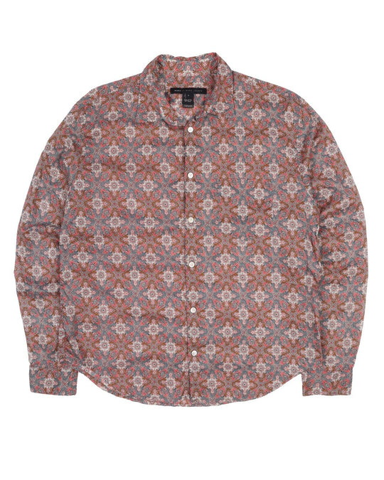Men's Marc by MARC JACOBS Floral Paisley Pattern Luxury Cotton Shirt Size L