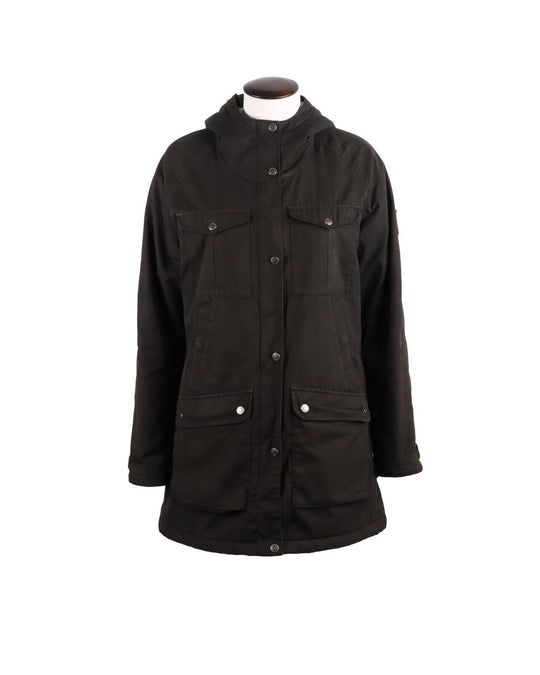 FJALLRAVEN Greenland Winter Parka Black Outdoor Women's G1000 Jacket  Size S