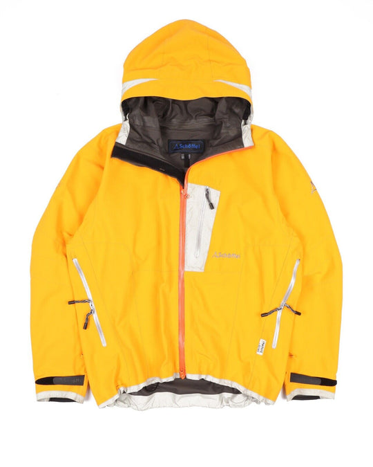 SCHOFFEL Windbreaker Shell Yellow Gore Tex Paclite Men's GTX Jacket Size 50