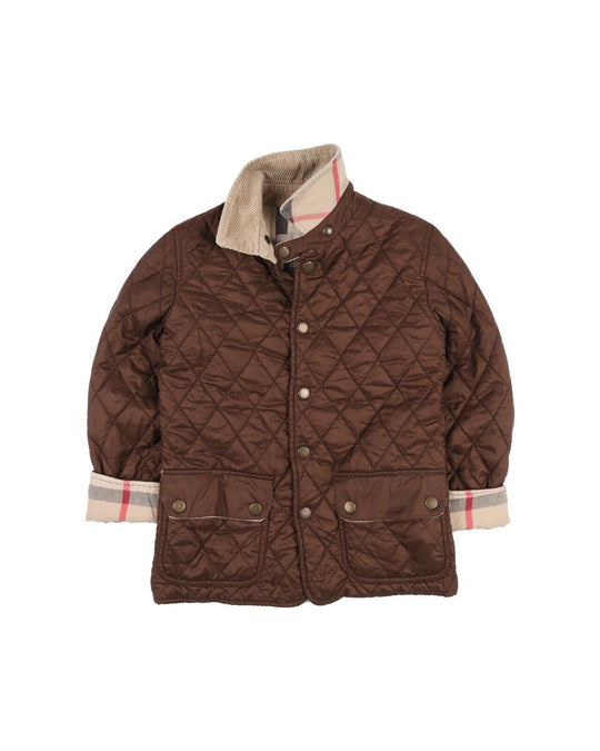 BURBERRY Quilted Jacket Brown Kids's Coat Size 110 / 6 Y