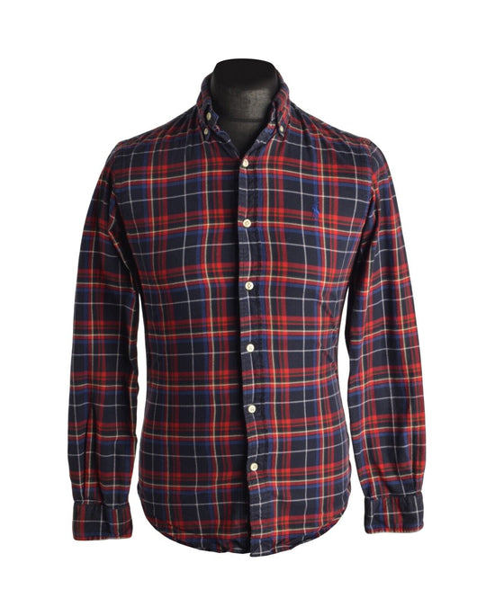 Men's POLO RALPH LAUREN Multicolor Check Cotton Shirt Size XS