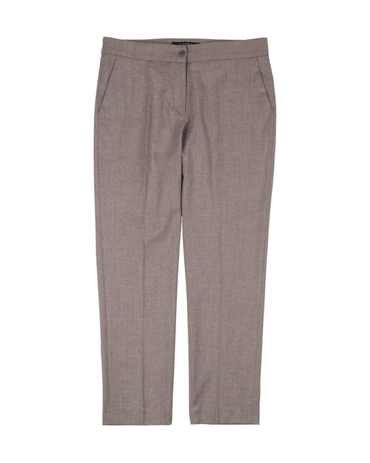 ETRO Milano Pants Grey Wool Blend Womens Trousres Size 42