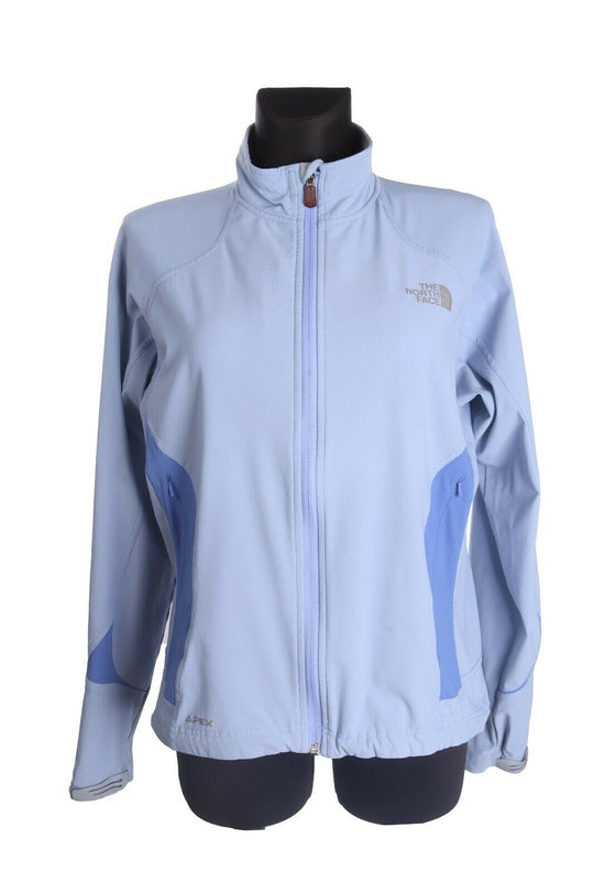 Women's THE NORTH FACE Blue Lightweight Stretchy Waterproof APEX Jacket Size L