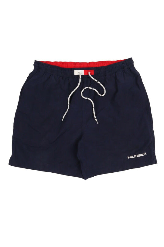 Men's TOMMY HILFIGER Navy Blue Big Logo Swim Shorts Size M