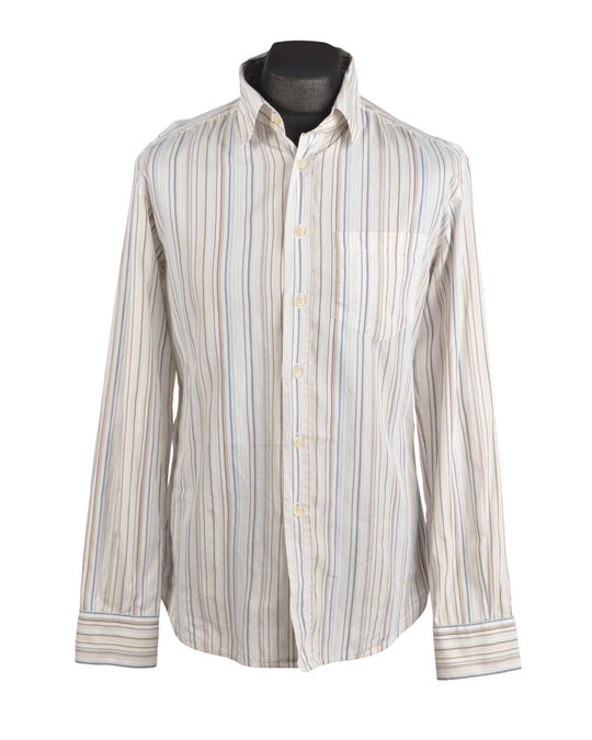 DOLCE & GABBANA Italy Multicolor Striped Cotton Men's  Shirt Size 50 IT