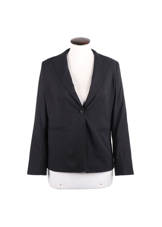 MAX MARA Blazer Navy Blue Wool Women's Jacket Size 42 IT